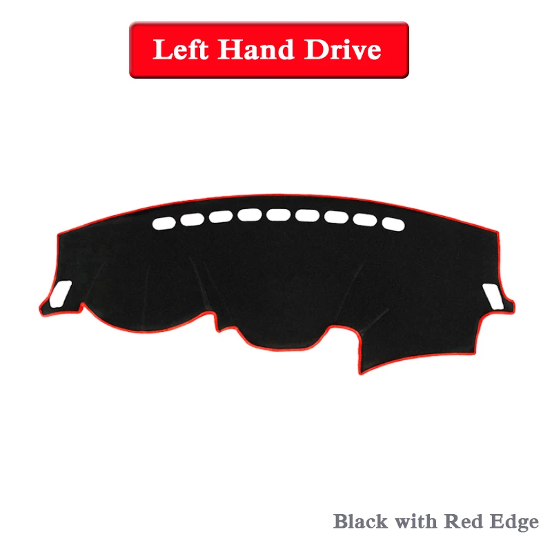 Black Red LHD Автомобильный Стайлинг приборной панели Избегайте света коврик инструмент крышка платформы коврик Роза для CHANGAN CX70 CX70T-настоящее время LHD& RHD Анти-пыль - Название цвета: Black Red LHD