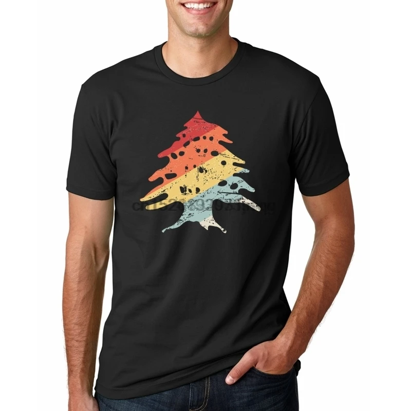 Футболка мужская с изображением флага страны Ливана модная повседневная