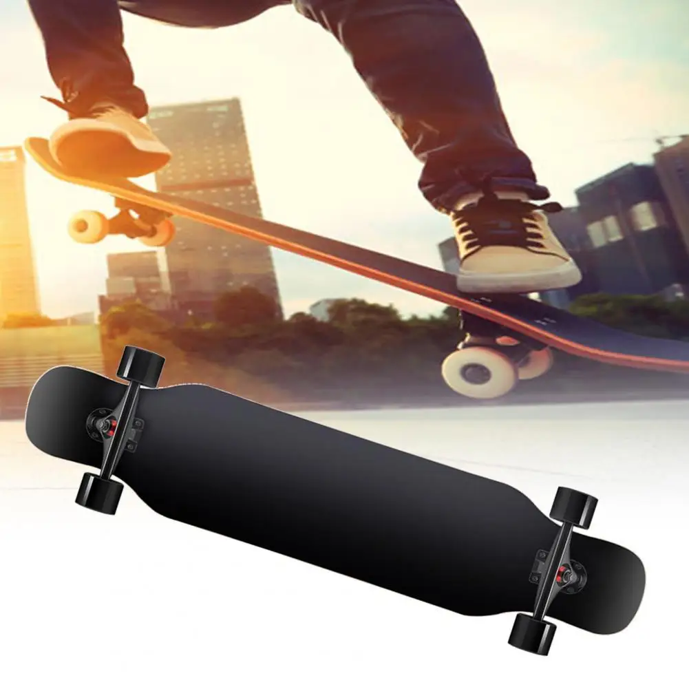 

Длинный скейтборд с высоким трением и плавной ездой, нескользящий скейтборд, двойной скейтборд для взрослых, скейтборд