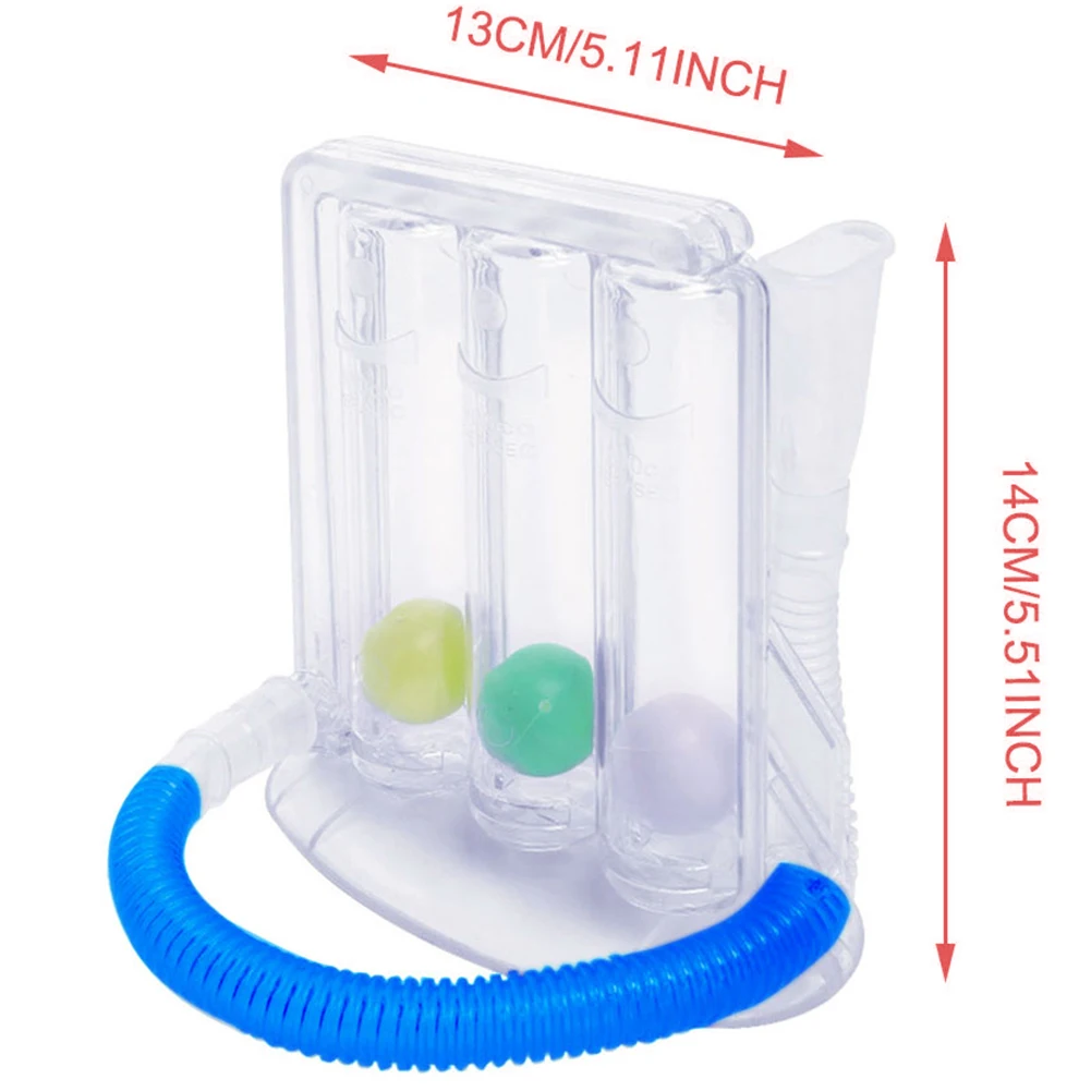

Three-Ball Instrument Breath Training Student Vital Capacity Measuring Instrument Lung Function Exercise Rehabilitation Device