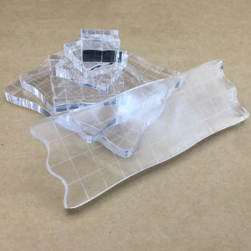 7 шт./компл. прозрачный акриловый штамп блок пусковой площадки Скрапбукинг DIY