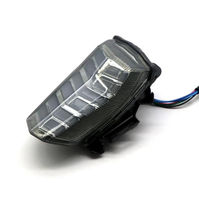 Мотоциклетные светодиодные задние фонари черные линзы стоп-сигнал поворотные