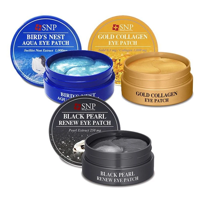 СНП ампульная маска для глаз 1000 мг Птичье гнездо Aqua повязка на глаза от Black Pearl 250