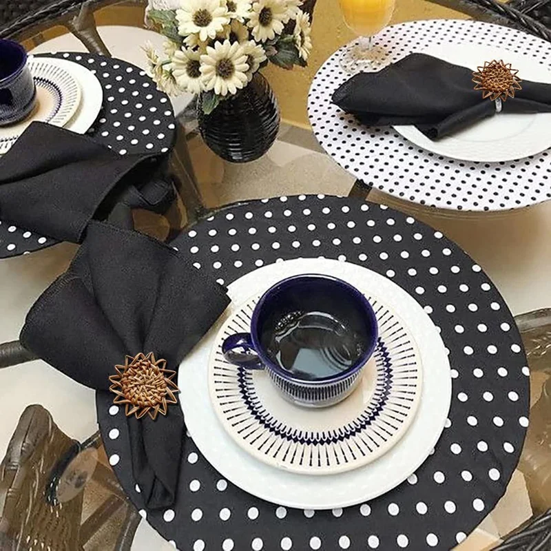 Набор колец из 6 предметов ручной работы винтажные Классические Держатели