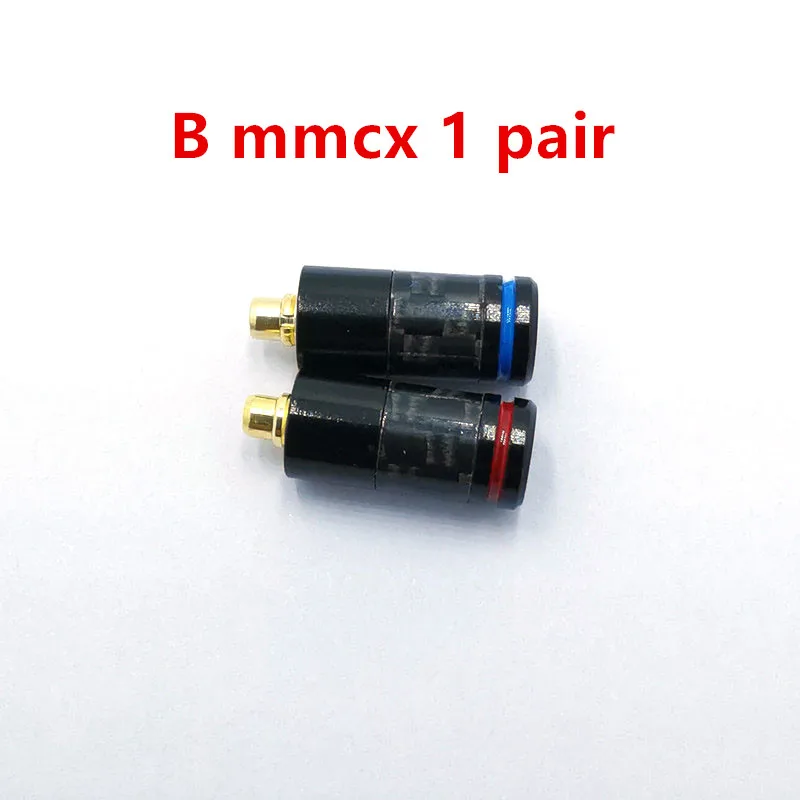 B mmcx 1 Pair 2 шт на заказ универсальный контактный разъем mmcx штекер, A2DC штекер, 0,78 мм 2pin Чистая медь позолоченный встроенный - Color: B mmcx 1 Pair