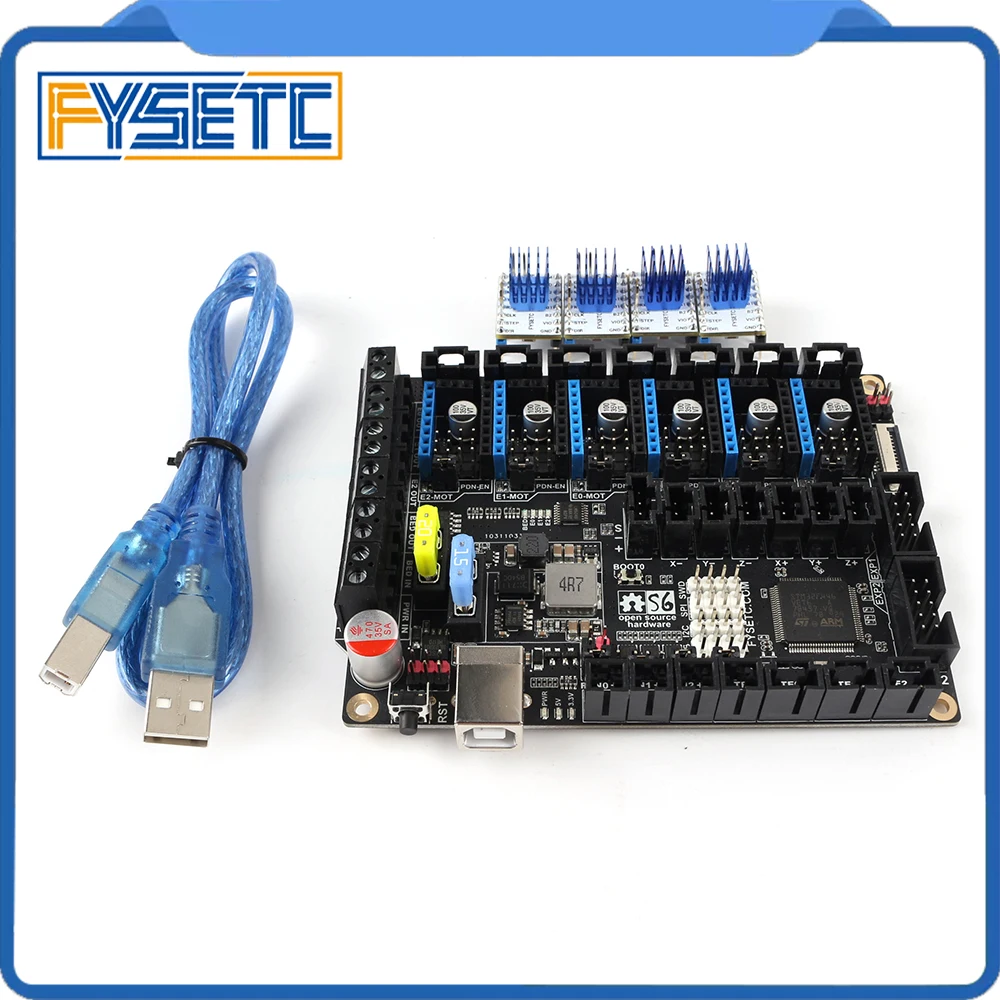 Плата управления S6 V2 .0 32 бит с шаговым двигателем 4 шт. TMC2209 V3.1 Uart Flying Wire MX Connector VS F6