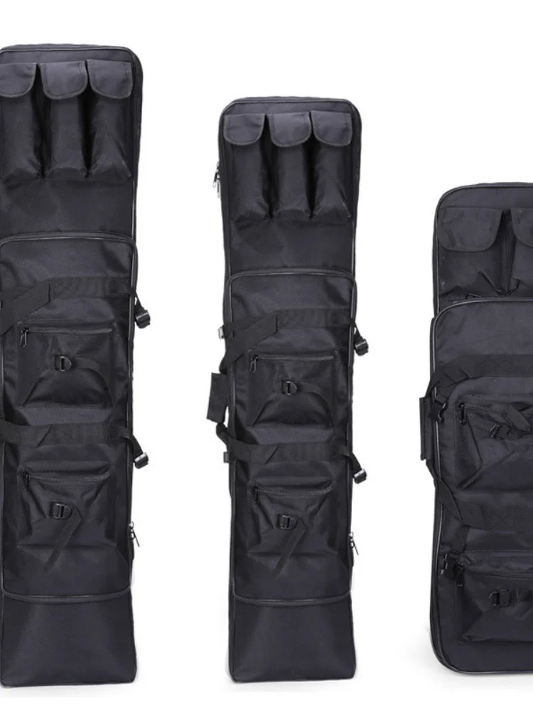 

Multifunctional outdoor tactical fishing tackle bag, portable shoulder bag, outdoor sports double-layer fishing bag