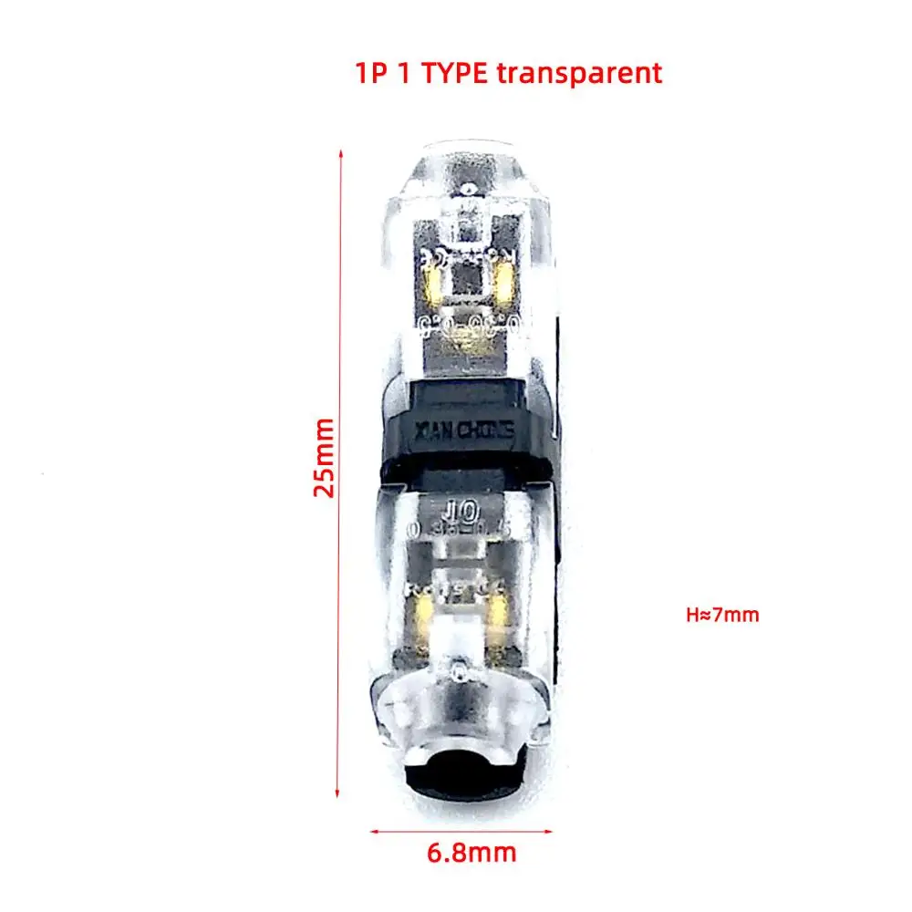 5PCS I1 transparent 5 шт. быстрый фиксатор соединения провода разъем проводов для 1 Pin 2 Pin 22-18AWG светодиодные ленты провода автомобиля аудио кабель терминалы обжимной - Цвет: 5PCS I1 transparent