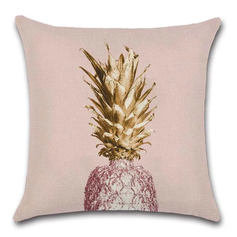 Наволочка в виде ананаса кактуса золотого розового бежевого цветов - купить по