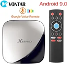 X88 PRO tv Box Android 9,0 4 Гб ram 128 Гб 64 ГБ 32 ГБ Google Voice Assistant RK3318 четырехъядерный Wifi 4K X88PRO 2 Гб 16 Гб телеприставка