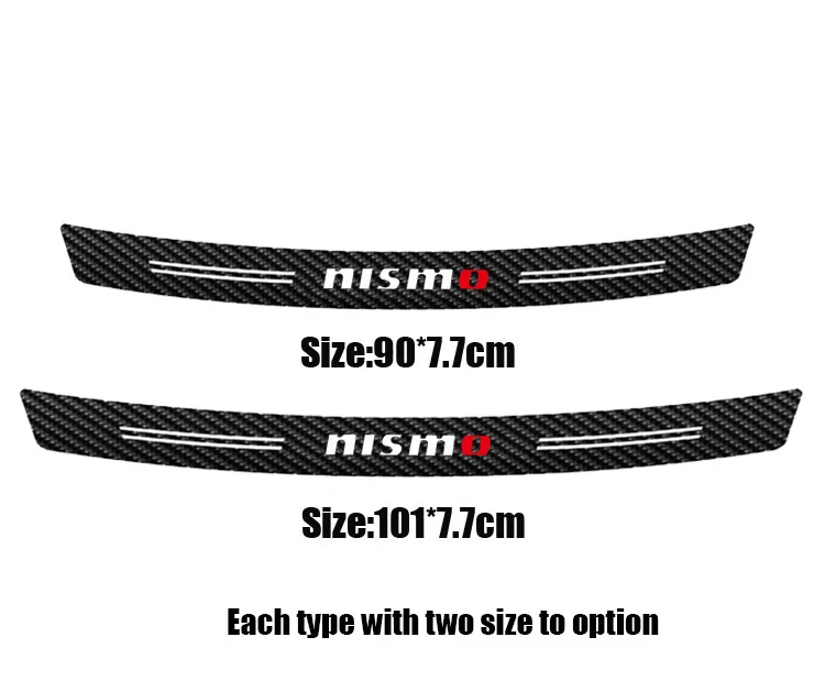 Углеродное волокно nismo заднего бампера Стикеры для Nissan Tiida Sunny QASHQAI кольцо J10 J11