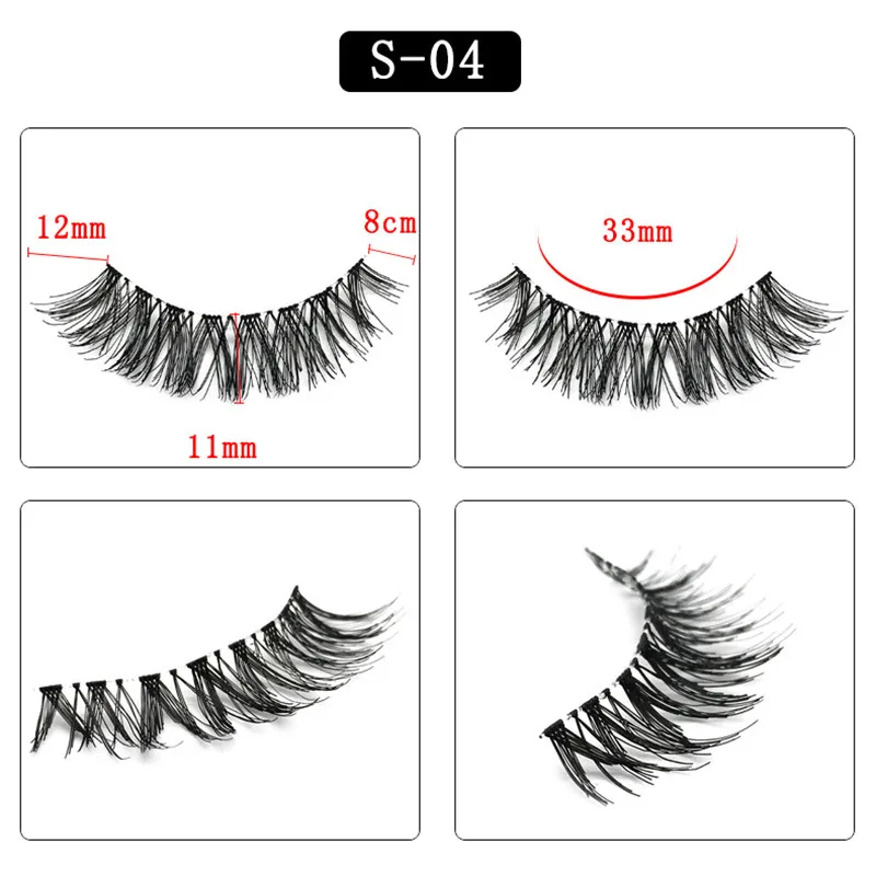 5 стилей 10 пар 3D ресницы накладные из норки ручной работы толстый макияж для