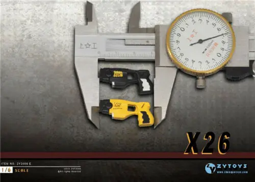 

IN STOCK 1/6 ZY TOYS Gun Model Plastic Pistol Weapon DIY Assembled Taser X26 Stun Weapon Toy Fit 12inch Action Figure