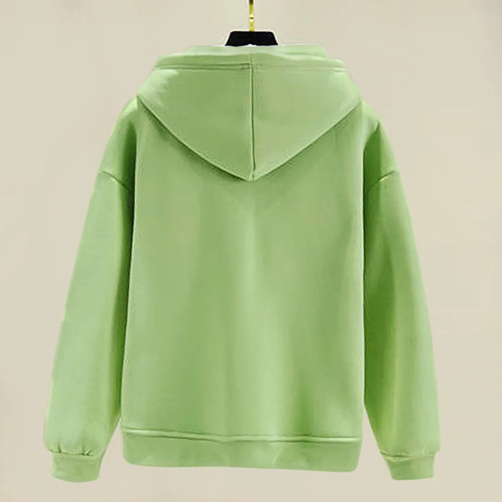 Женская Повседневная Толстовка с принтом 2019 Дамская капюшоном пуловеры