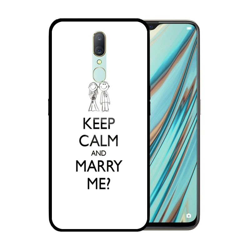 Чехол из закаленного стекла Keep Calm and Carry On для OPPO A9 2020 A91 A31 A8 A5 A3 A1 A83 A77 A59 A7X A57
