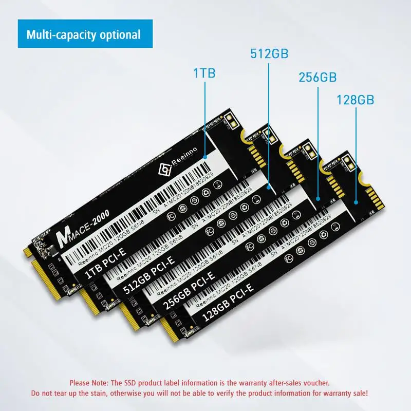 Reeinno Mace2000 ssd m.2 PCIe Nvme 2280 128 ГБ 256 512 1 ТБ 3D NAND флэш-накопитель 8 ГБ/сек. Внутренний твердотельный накопитель для ноутбука, настольного компьютера