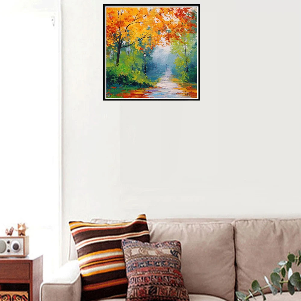 Алмазная 5d живопись пейзаж лунное дерево полноразмерная мозаика Пляжное