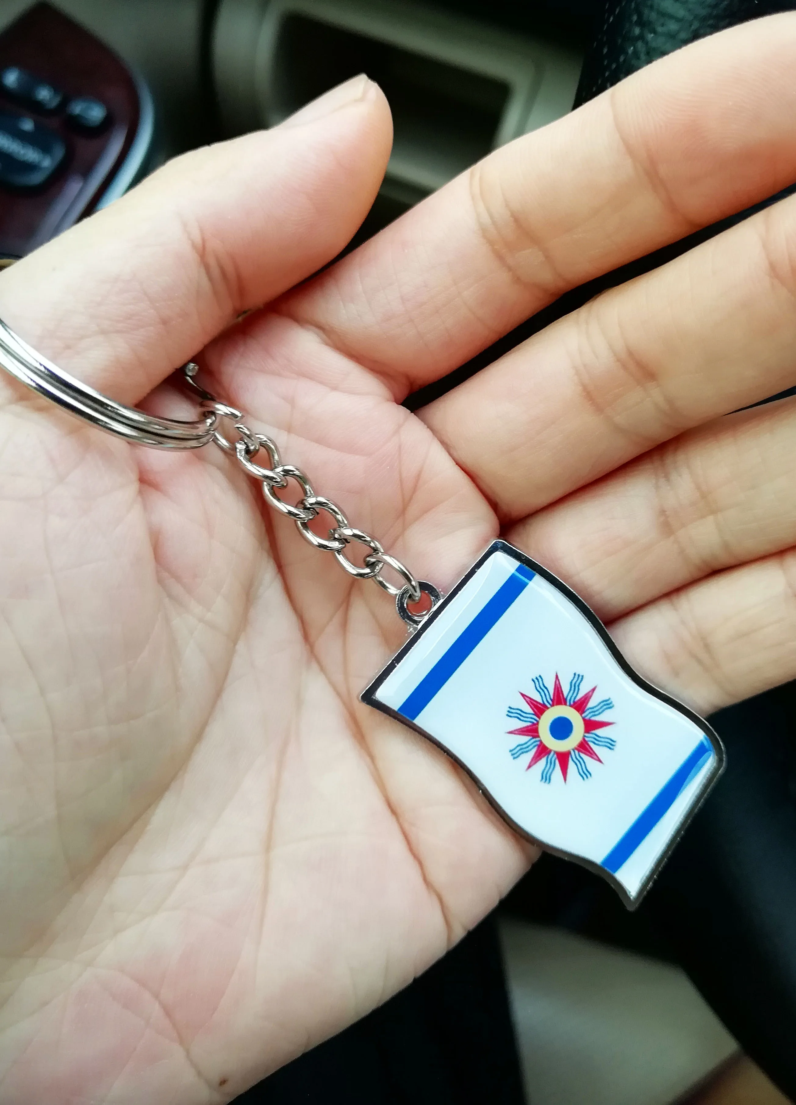 3 шт./лот Халдея/немецких/ассирийской нации человек брелок для ключей флаг