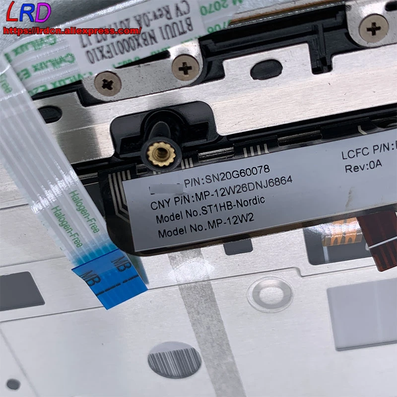 Добро Nordic клавиатура с подсветкой в виде ракушки C крышкой и Упор для рук верхний