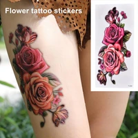 fashionable flower temporary tattoo sticker non irritating body tattoo environmentally friendly for wedding photography