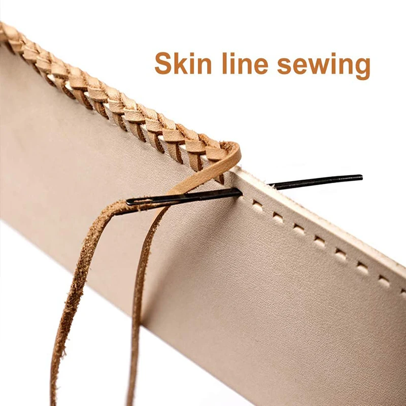 MIUSIE 21pcs/Set Leather Crafts Big Eye Needles Fabric Cross Stitch Knitting Manual For Embroidery Sewing | Дом и сад