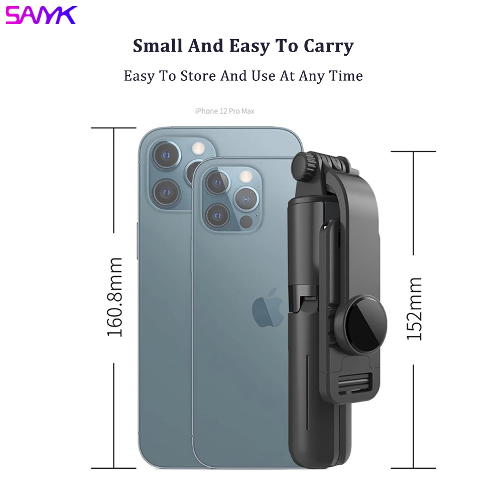 

SANYK Mini Bluetooth Selfie Stick Foldable Tripod Monopod Horizontal and Vertical Selfie Stick with Wireless Remote Control
