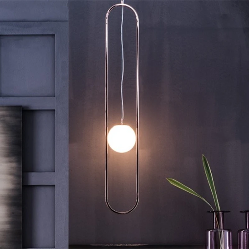 Pos современный Художественный Черный и железный подвесной светильник s