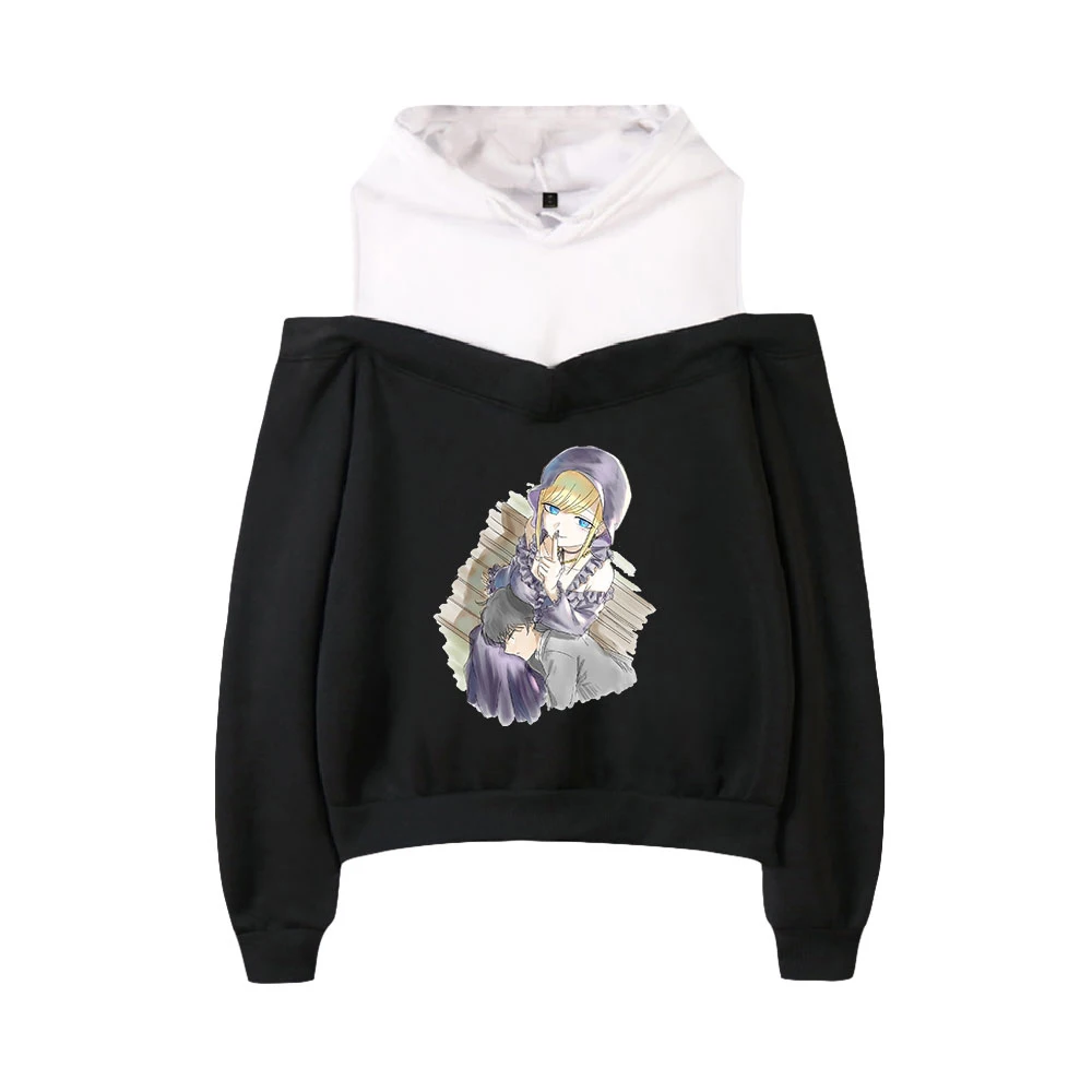 

anime The Duke of Death and His Maid Women Sling Hoodie Pullovers long sleeve Streetwear Loose Hip Hop Sweatshirt Girl Clothes