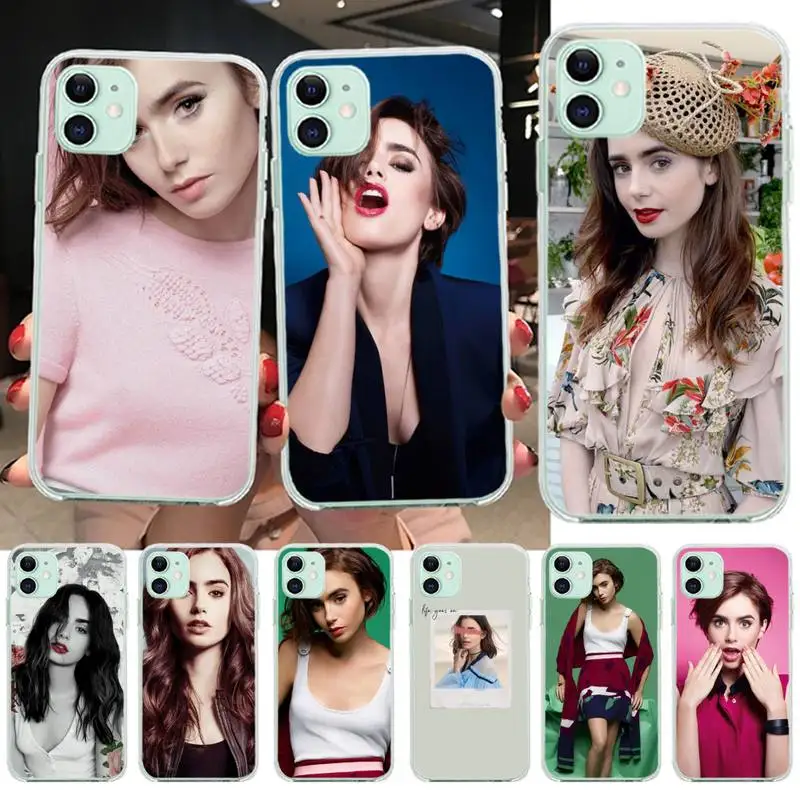 NBDRUICAI Lily Collins чехол для телефона iPhone 11 pro XS MAX 8 7 6 6S Plus X 5S SE XR|Бамперы| |