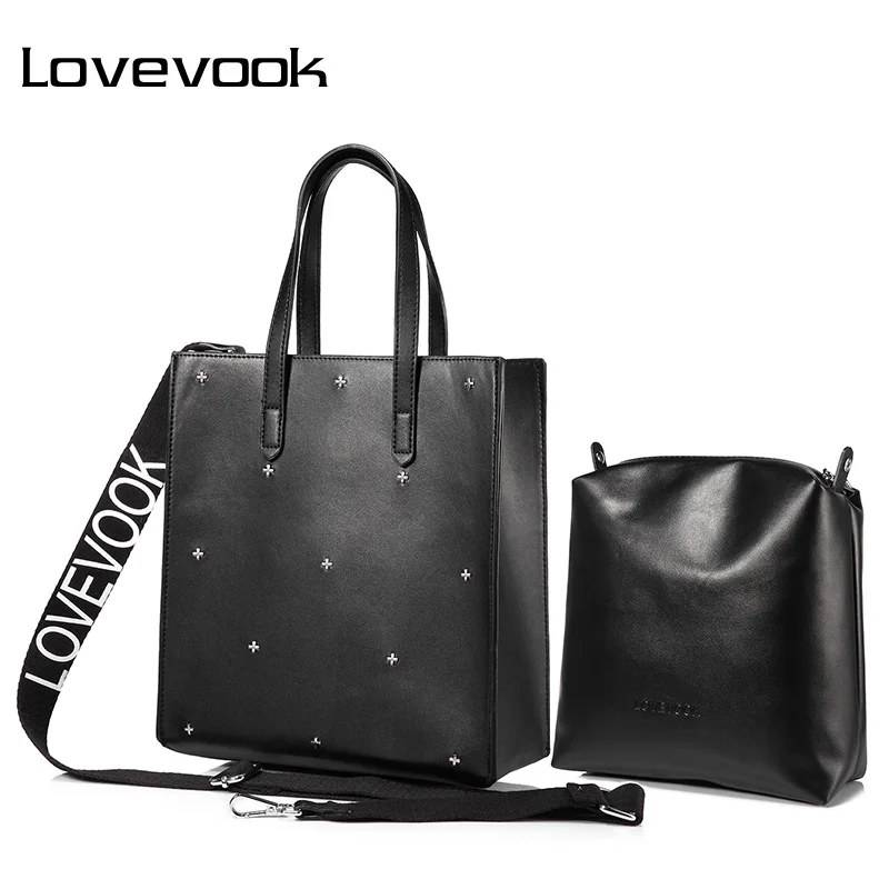 LOVEVOOK сумка набор 2 шт Женские Сумки Большая Сумка через плечо женская для дам 2020