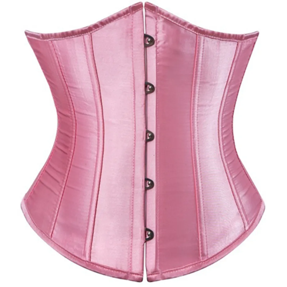 

Underbust Corset Plus Size Cincher Waist Trainer Corsets And Bustiers Solid Color Sexy Corpete Corselet Bodyshaper