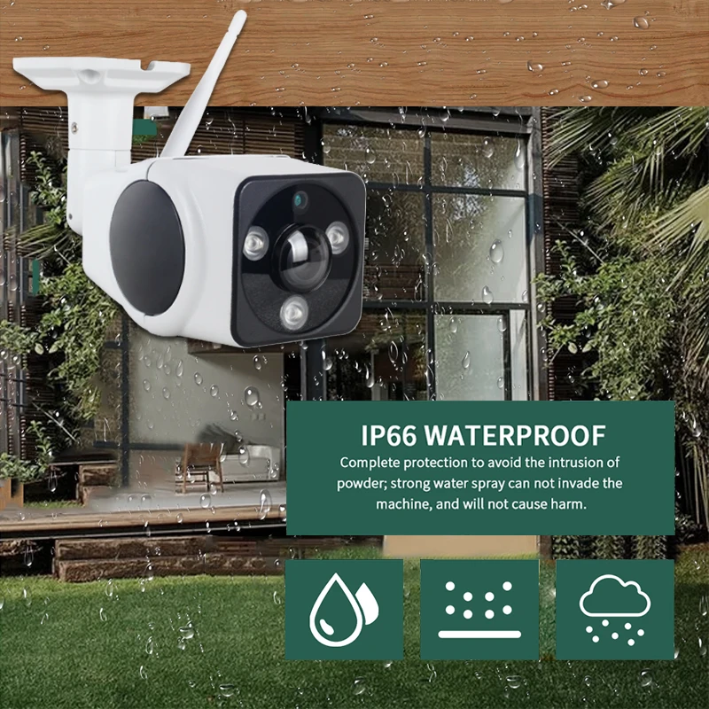 Full HD 1080P безопасности Пуля IP камера беспроводной открытый WiFi водонепроницаемый CCTV V380 Pro IP камера 2MP с микрофоном динамик