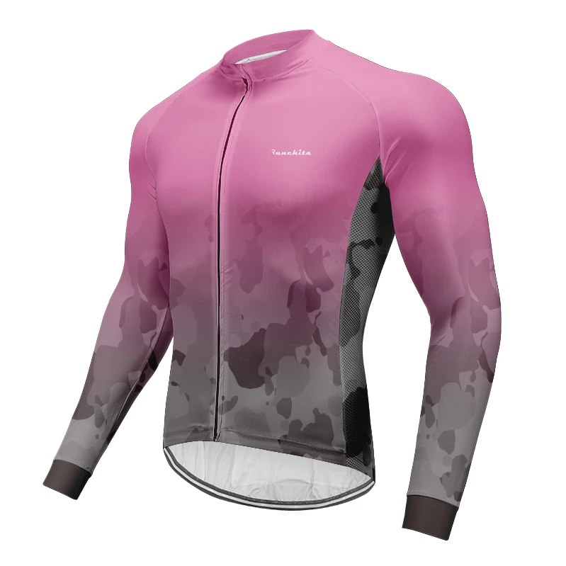 

Мужская велосипедная Джерси с длинным рукавом, дышащая одежда для велоспорта, быстросохнущая одежда для горного велосипеда, одежда для вел...