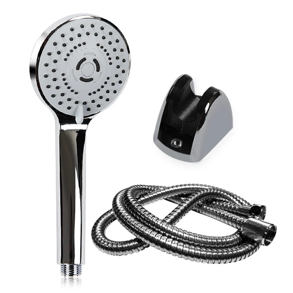 

Multifunctional Bathroom Base Stainless Steel Hotel Home Water Saving High Pressure Pipe Easy Install Handheld Shower Head Set