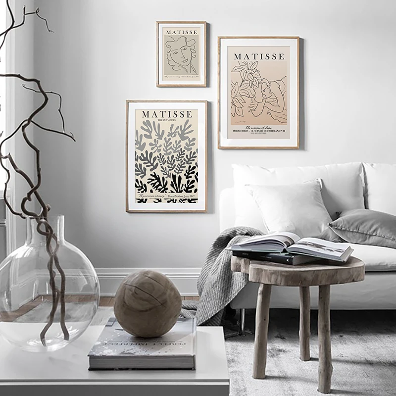 Настенная Картина на холсте Анри Матисс абстрактная девушка цветок в