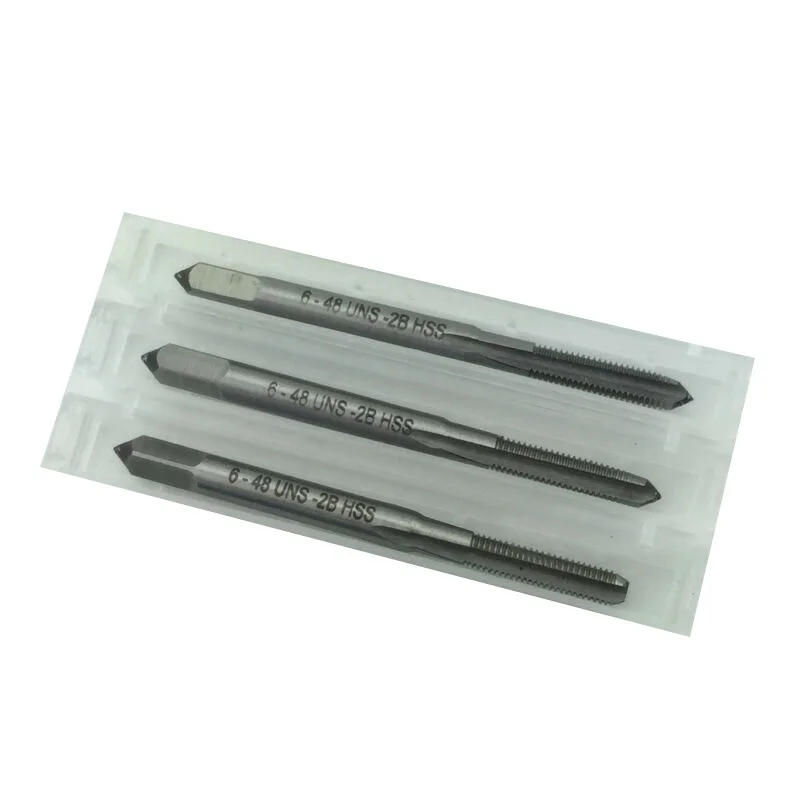 

3 Pcs Tap 6-48 UNS 3 Flute Tap HSS Metalworking Hand Tool Accessories For Workshop Tool Parts