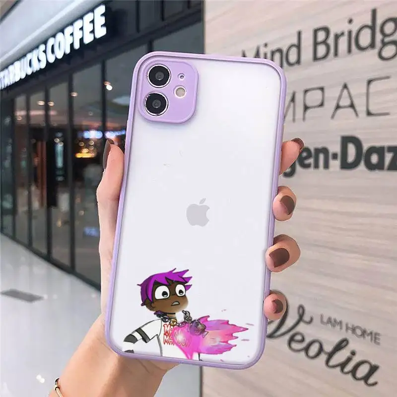 

Lil Uzi Vert Eternal Atake Rapper Phone Cases Matte transparent For Purple iPhone 12 Mini 11 Pro XR XS Max 7 8 Plus X Back Cover