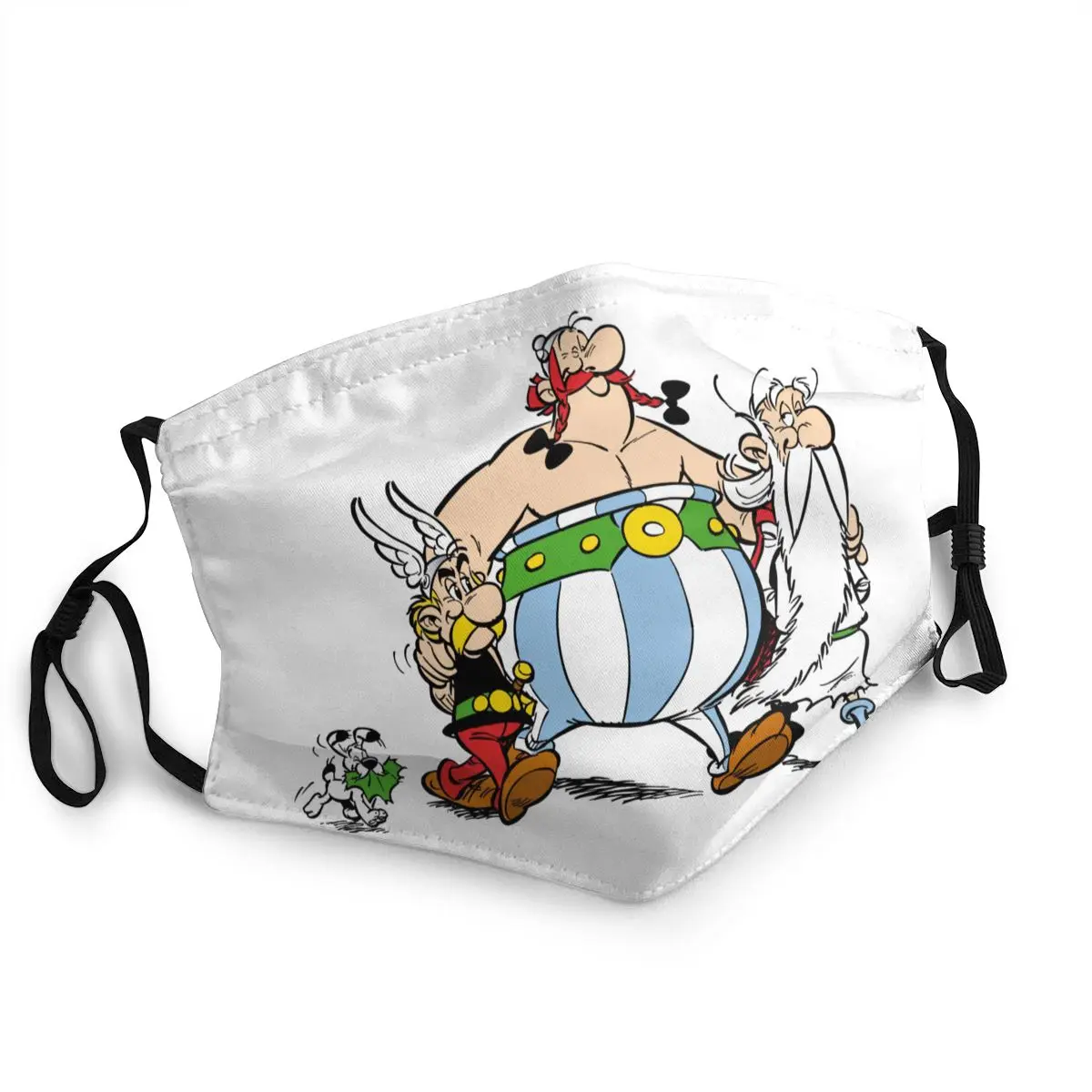 

Reusable Men Women Comic Cartoon The Adventures Of Asterix Face Mask Obelix Dogmatix Protection Cover Respirator Mouth Muffle