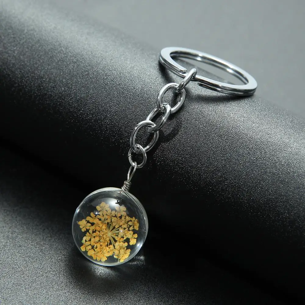 SONGDA МИЛЫЙ натуральный сушеный брелок &quotЦветок&quot Вишня цветет бессмертный