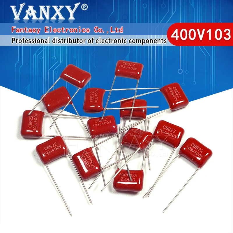 10 шт. 400V103J 0 01 мкФ 10NF 103 400V высокого разрешения мм CBB полипропиленовый пленочный