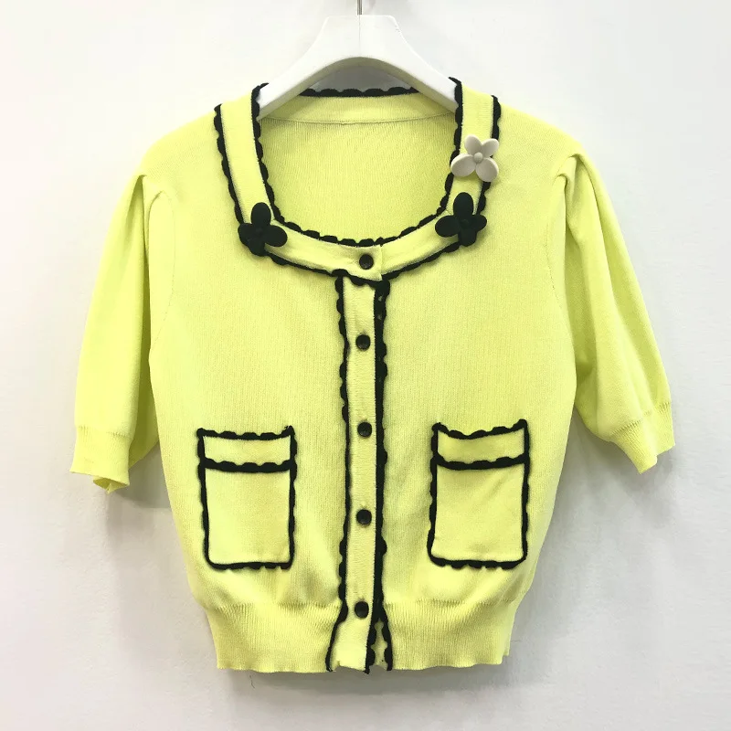 

2021 New Autumn High Quality Women Sweater Cotton Slim Ladies Sweater Yellow Fashion Casual Elegant Female Sweater T722