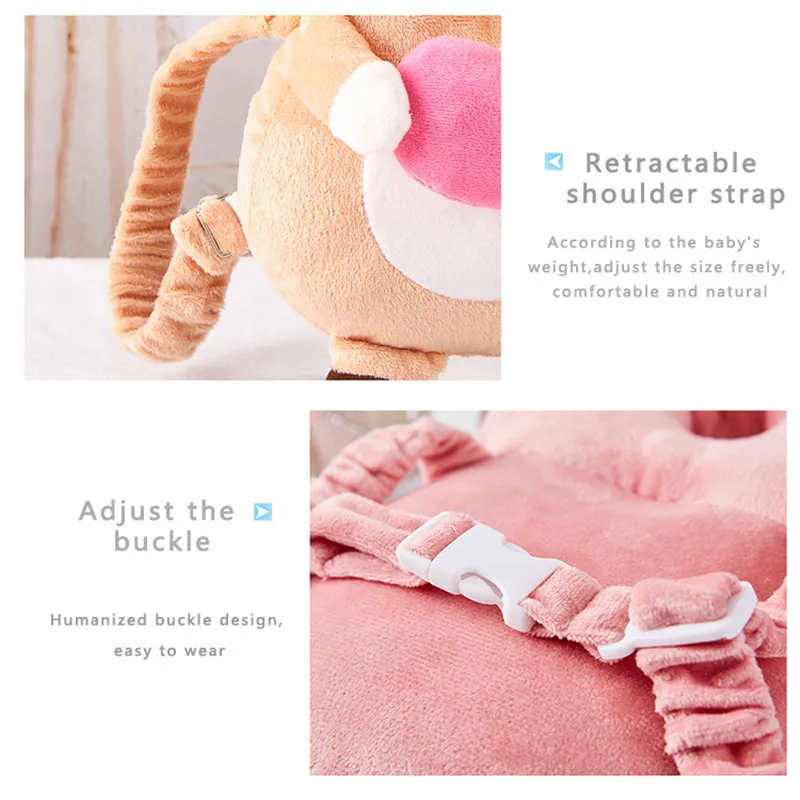 Детская подушка для новорожденных с милыми животными детская защиты головы