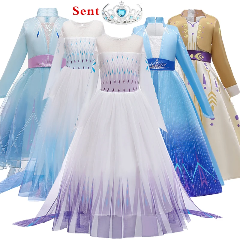 Free Accessories Unicorn Anna Alsa Christmas Sequins Dress Girl Princess Child Baby Helloween Clothes | Детская одежда и обувь