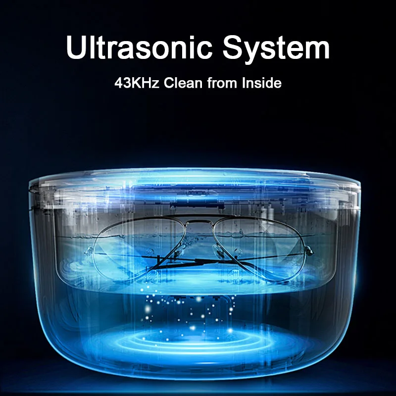 Высококачественный Ультразвуковой очиститель для очков ювелирных изделий
