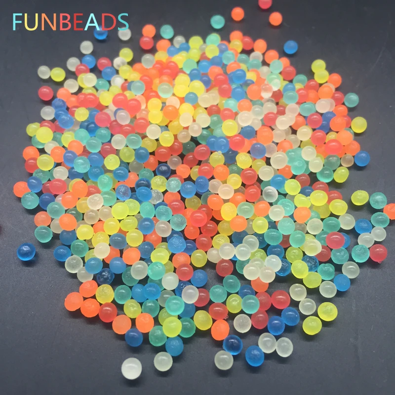 50 г/лот Funbeads 3-3 5 мм цветочный светильник Хрустальный грунтовый бусинки для воды