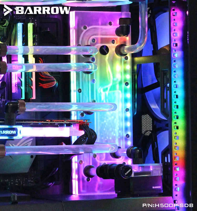 Курган H500P-SDB V1 водный Панели для CoolerMaster H500P чехол Intel Процессор воды блок высоких и