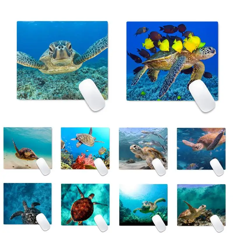 

Turtle Customized MousePads Computer Laptop Anime Mouse Mat Non slip Cushion Square Thickness 2mm