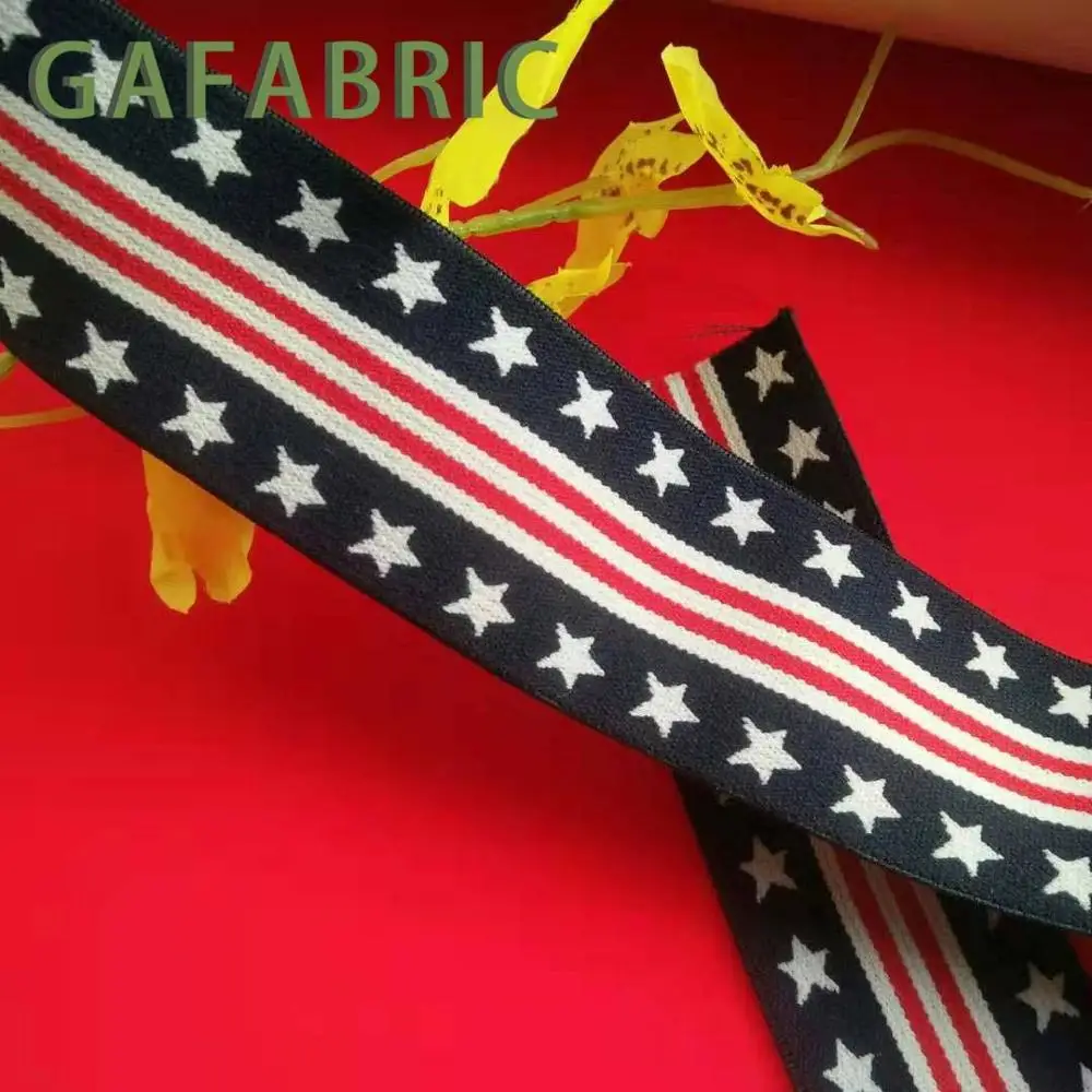 Эластичный пояс 2 ярда темно-синяя черная лента из спандекса и полиэстера с