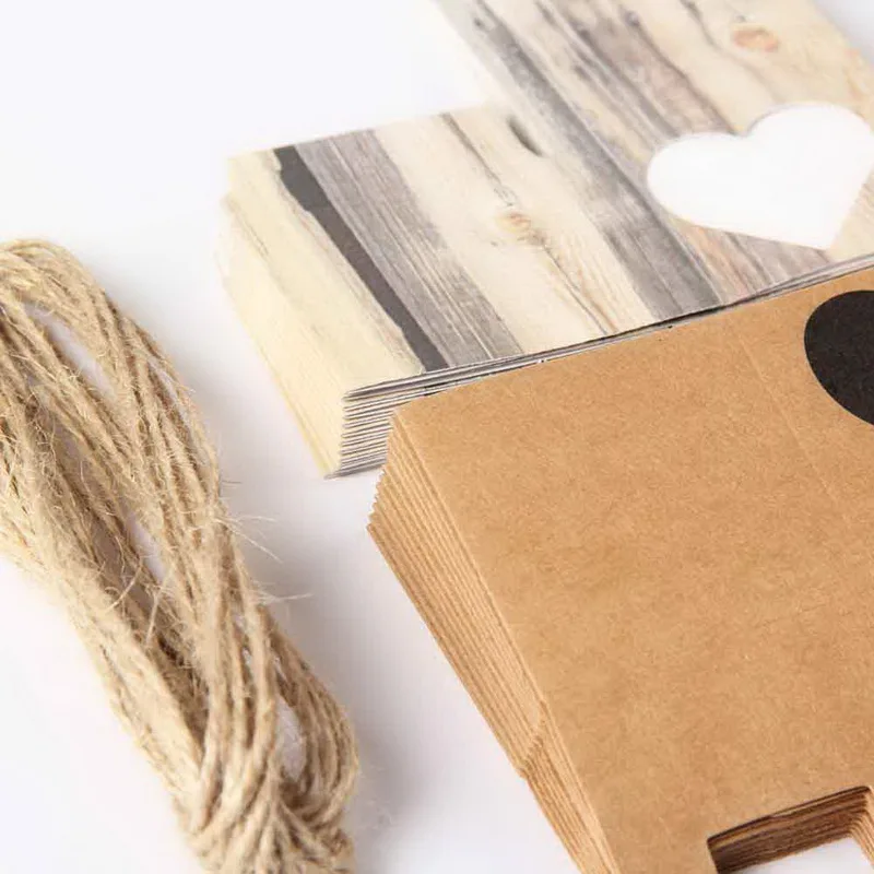

Popular Wedding Gift box Rustic Kraft Favor Box and Party decoration gift For Party favor box 100pcs