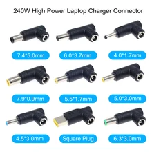 5.5x2.5mm Female Jack Universal Dc Power Supply Adapter Connector Plug for 180W 230W Universal Laptop Charger for Lenovo Hp Asus
